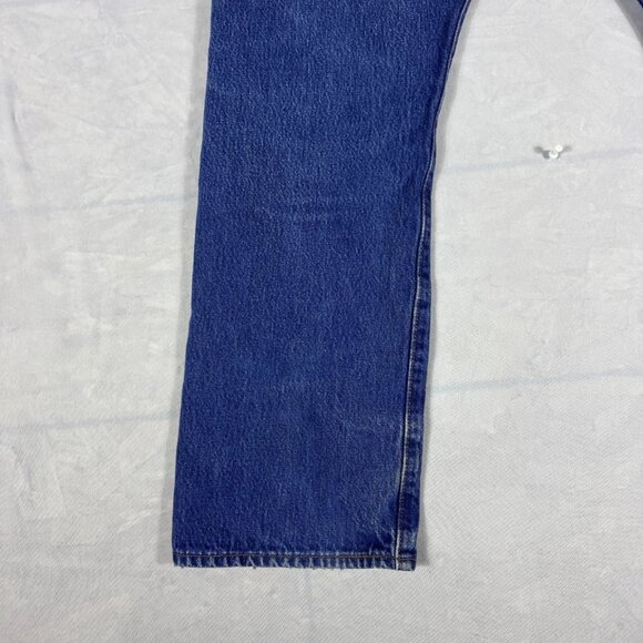 Levi's 501 Mens Straight Leg Jeans Blue Denim Faded 5-Pocket Outdoor Size 36x29 - Picture 8 of 16